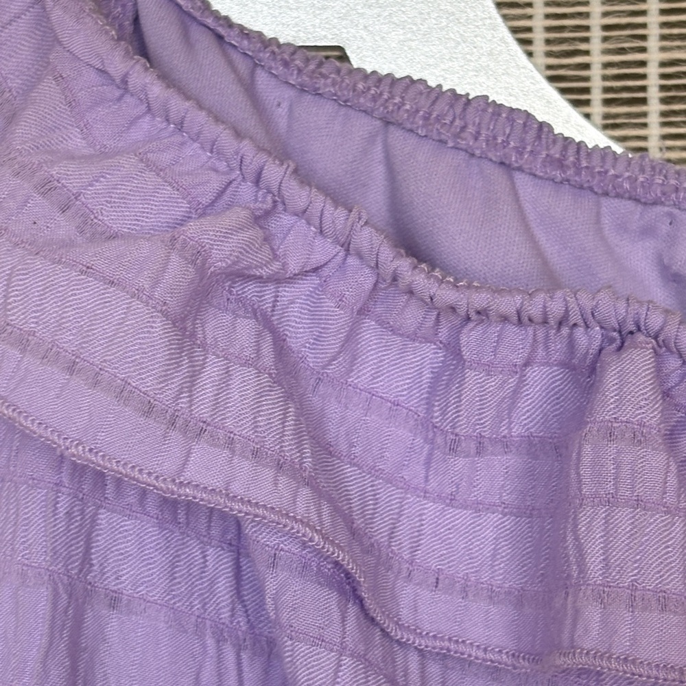 Wild Fable Purple Pleated Sundress Square Neck - Picture 3 of 7